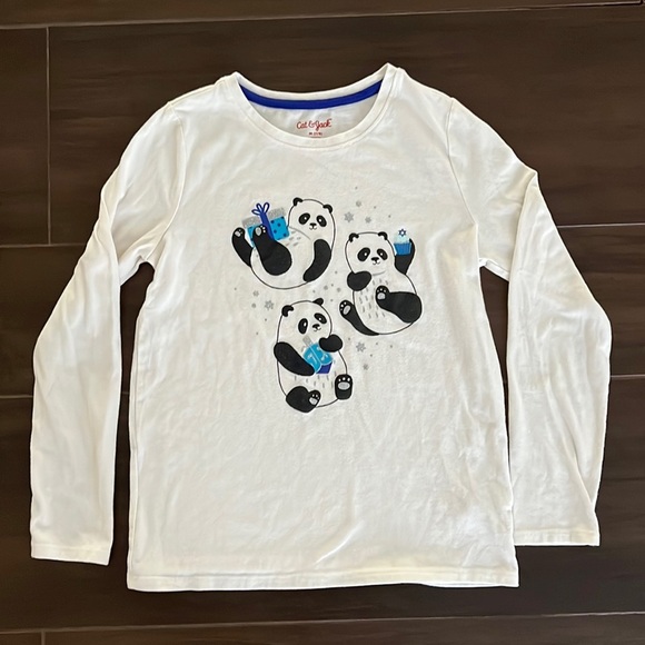 Cat & Jack Hanukkah Panda Bear Long Sleeve - Picture 1 of 4